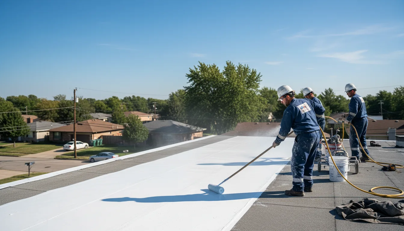 Commercial roof coating in Bigelow, AR near me